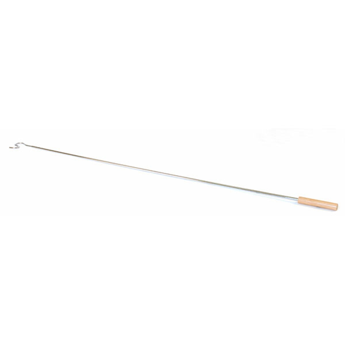 Hanger retriever 53" long - chrome with wood handle