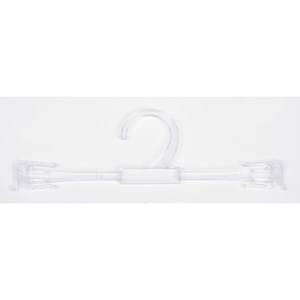 Bra/panty hanger 10" clear