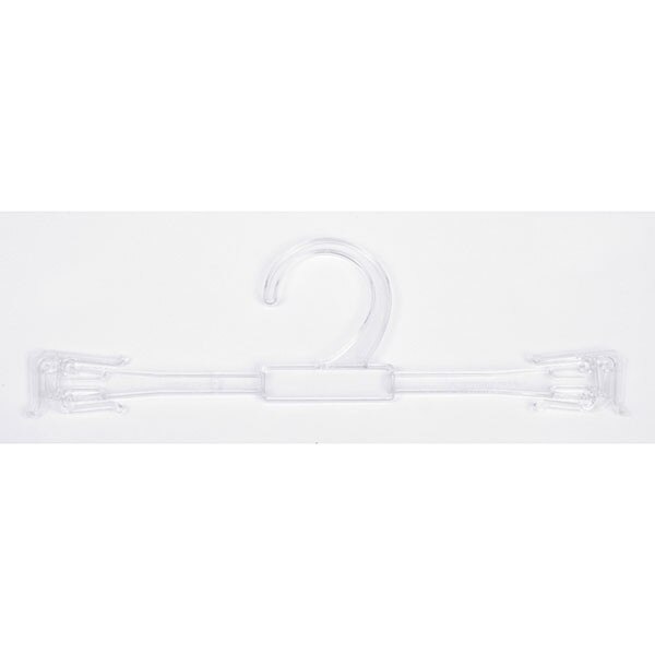 Bra/panty hanger 10" clear