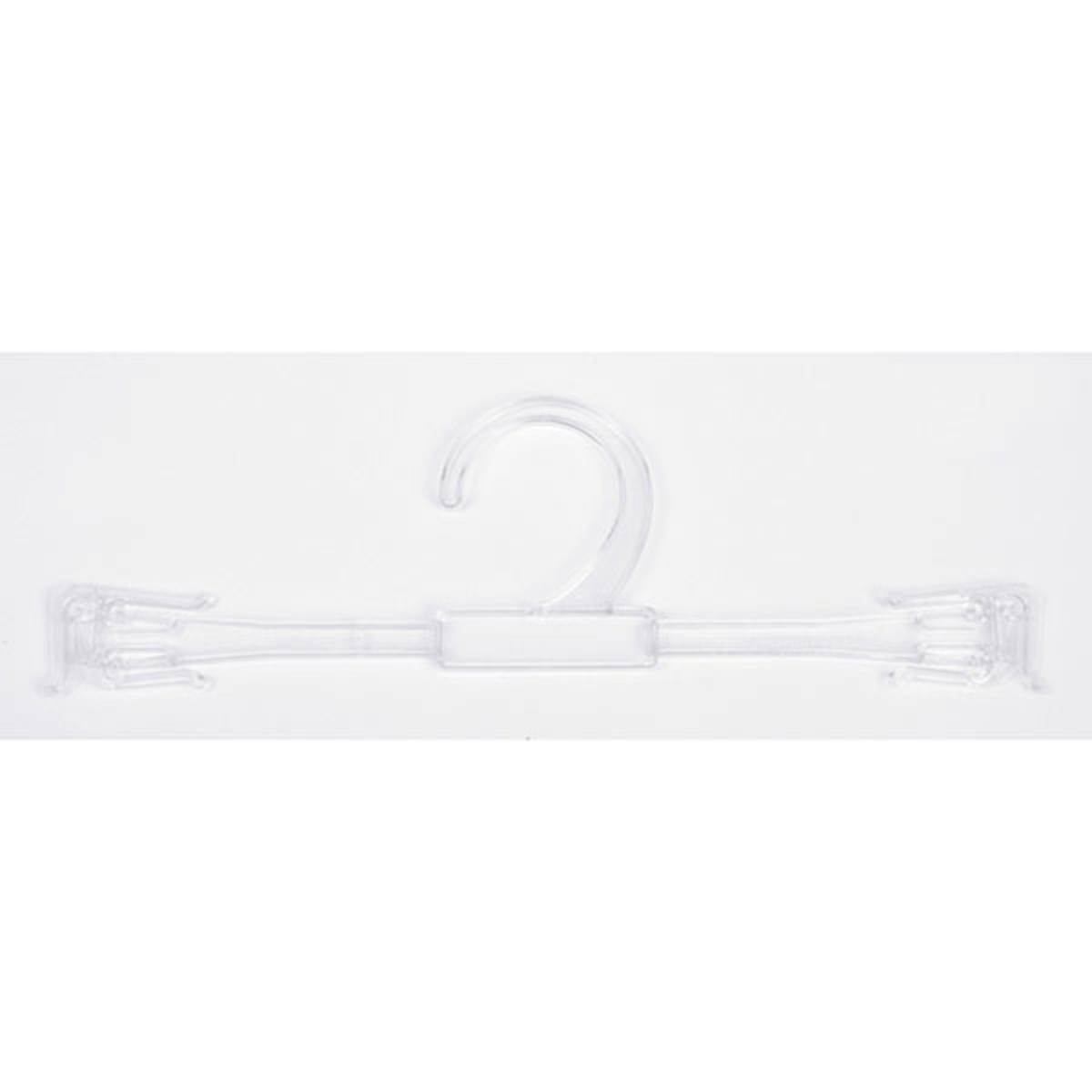 Bra/panty hanger 10" clear