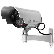 Simulated Security camera with red blinking light
