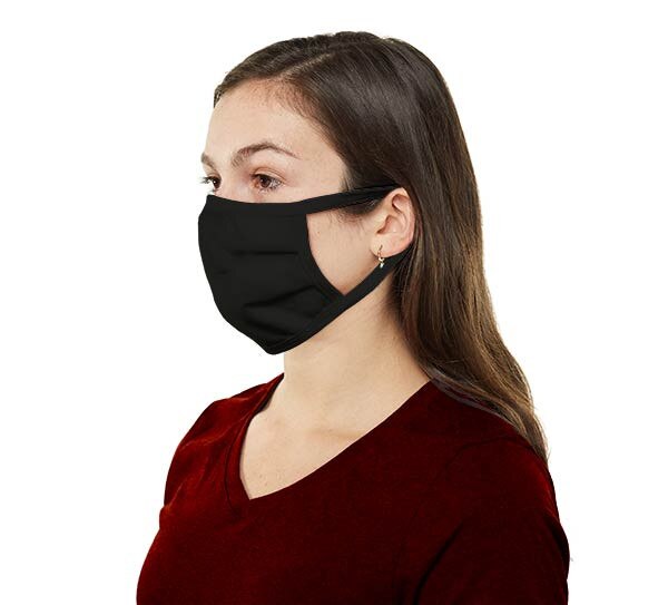 Washable Cotton Face Masks (Pack of 50) Black