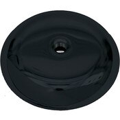 Round Base 5" 3/8" fitting - Black