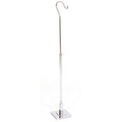 Shepards hook with 6" base adjusts 18"-36" - chrome
