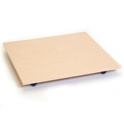 Square base with casters 30" - maple