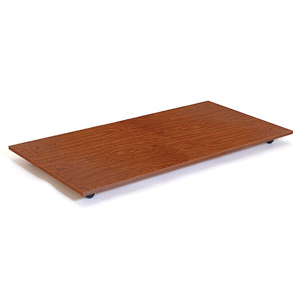 Rectangular base with casters - 30 x 60 - cherry