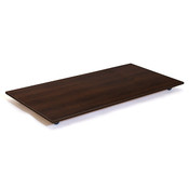 Rectangular base with casters - 30 x 60 - chocolate cherry