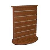 Slatwall countertop spinner display 3"OC cherry