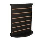 Slatwall countertop spinner display 3"OC black