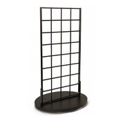 Grid countertop spinner display 2-sided 3"OC black