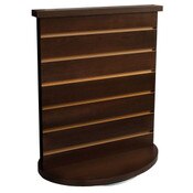 Slatwall countertop spinner display 3"OC chocolate cherry