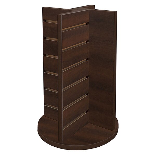 Countertop spinner 4-way display - Choc. Cherry