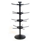 Counter Rack Spinner Black 28.5"H X 9.5"Dia.-4 Tier