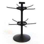 Counter Rack Spinner Black 18."H X 9.5"Dia.-2 Tier