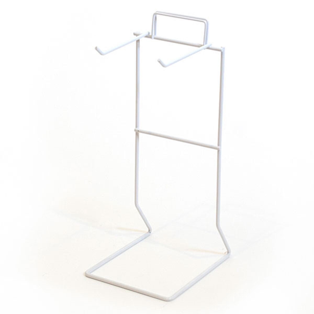 Rack Counter White 2-Hook 11"H X 6"D