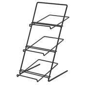 Countertop Rack with slanted shelves - black