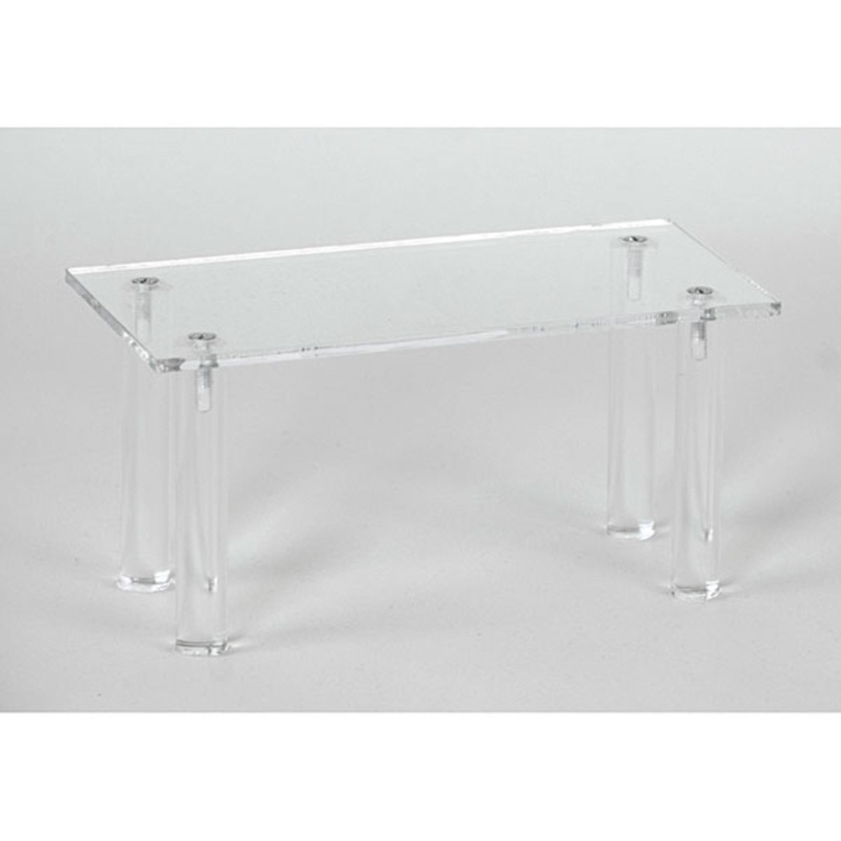 Acrylic rectangular table 4"hx8"wx4"d