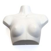 Women's torso form - 1/3 body/chest - white