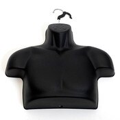 Men's torso form - 1/3 body/chest - black