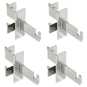 Grid Clamp Kit for Dbl Bar Box Racks, Chrome