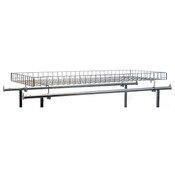 Double rail rack grid basket topper