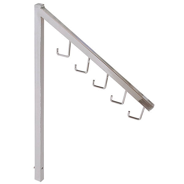 16 inch arm with hooks for square tube rack