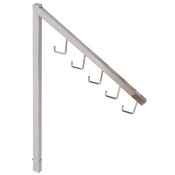 16 inch arm with hooks for square tube rack