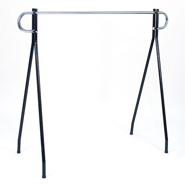 Black beauty clothing racks 48"high x 60" long - black/chrome hang bar