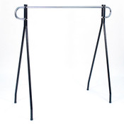 Black beauty clothing racks 54"high x 60" long - black/chrome hang bar