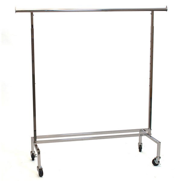 Rolling rack square tube - chrome