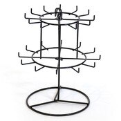 Countertop keychain rack revolving - black
