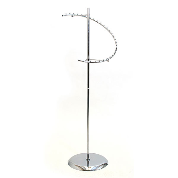 Spiral rack 67"h - chrome