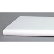 Bullnose shelf 13"x24" - white