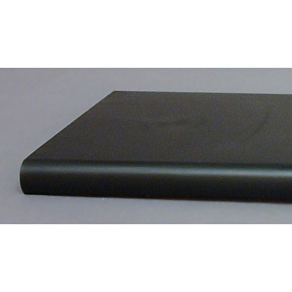 Bullnose shelf 13"x48" - black