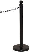 Plastic stanchion 40" high - black