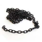Plastic chain 1" - black 9'/bag