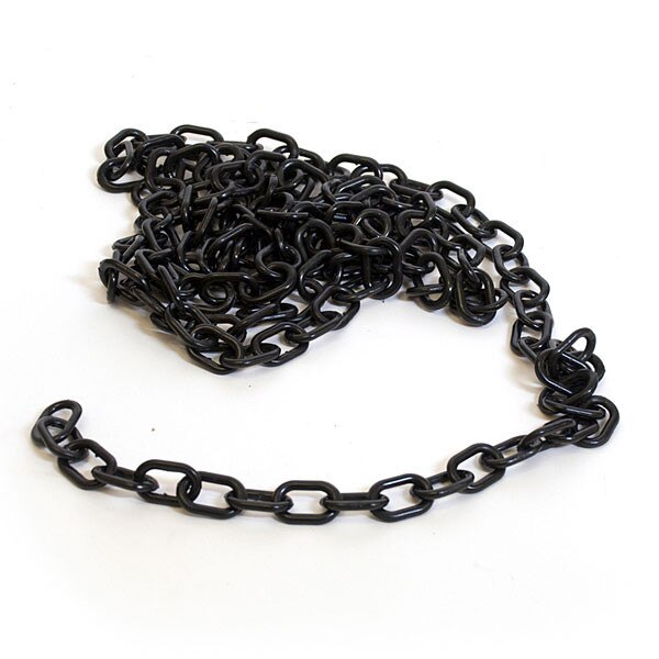 Plastic chain 1" - black 9'/bag