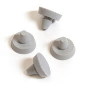 Cushion for shelf rest - gray rubber 100/pack