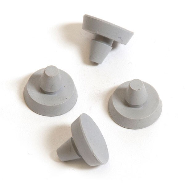 Cushion for shelf rest - gray rubber 100/pack