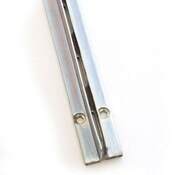 Concealed/recessed standards 96"long 1"slot 2"oc for 3/4" panel - zinc finish
