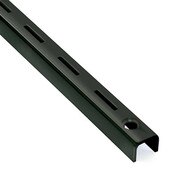 Heavy Duty Standard 8 foot long - Black - 1 inch Slot 2 inch OC