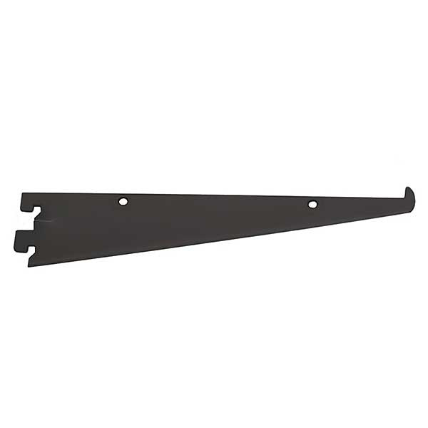 Economy 8 inch Shelf Bracket - Black for half inch slots