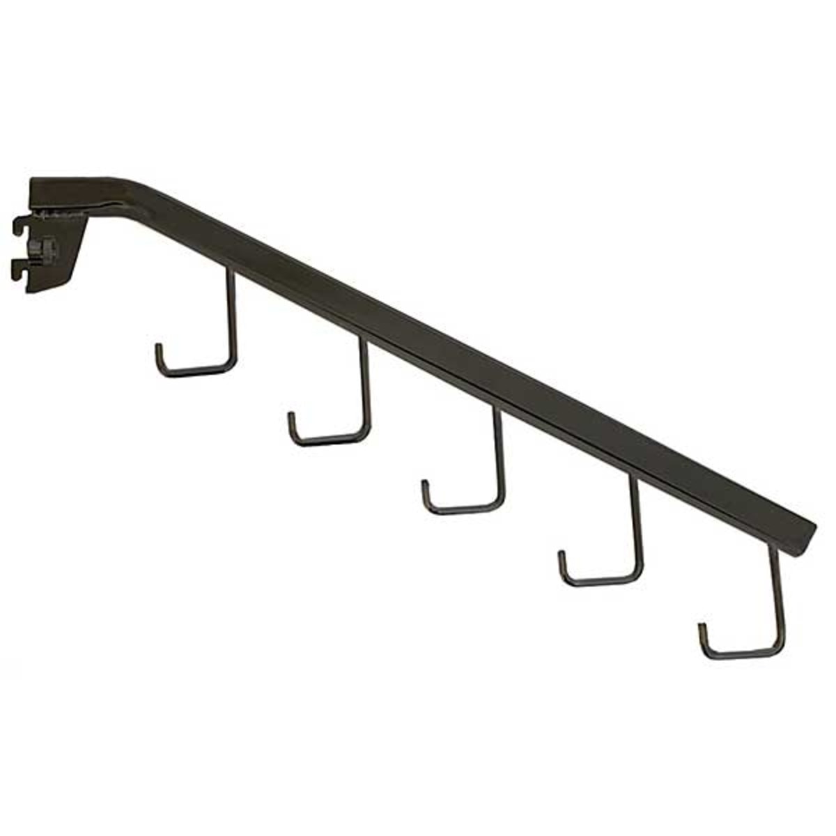 5 Hook Waterfall for half inch slot standards - black