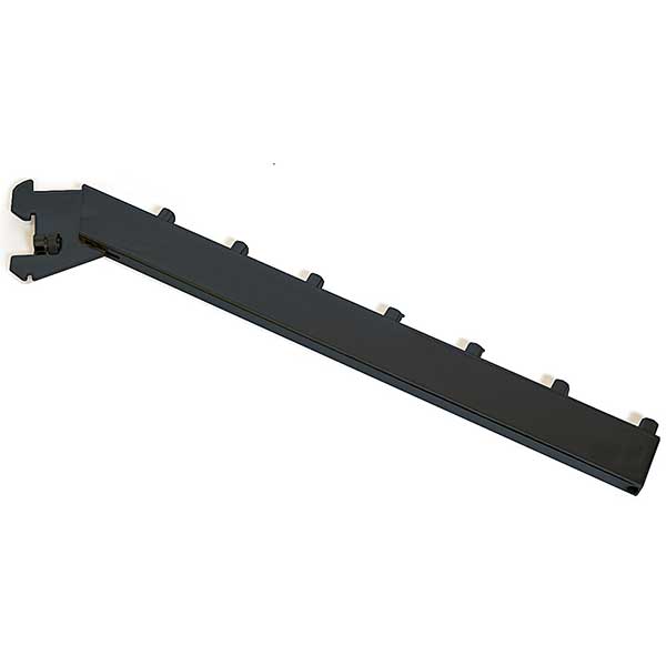 Only Hangers Black 7-Cube Waterfall Slatwall Faceout (Single) - Model 8227B - Retail Display Hook