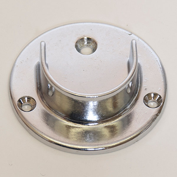 Plumb Pak PP825-21 Flange Chrome Plated Steel 4-3/4 x 3-3/4 For Use With 1 In Dia Shower Rod