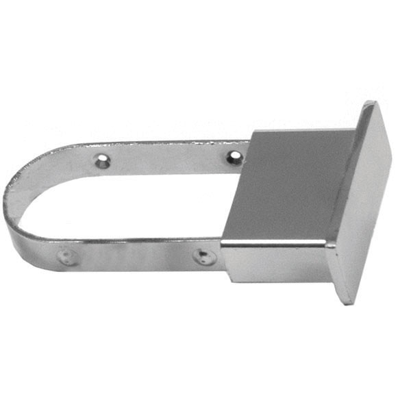 End cap for rectangular tube extended - chrome