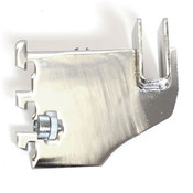 Hangrail bracket 3" for rectangular tube 1/2" slot 1" OC standards 40 series - chrome