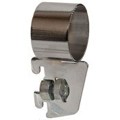 Hangrail bracket side mount for 1-1/4" round hangrail 1/2" slot 1" OC standards 40 series - chrome