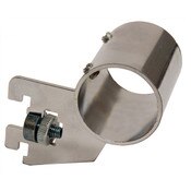 Hangrail bracket rear mount for 1-1/4" round hangrail 1/2" slot 1" OC standards 40 series - chrome