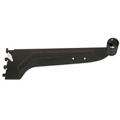 12 inch black Hangrail bracket for 1 1/8 inch hangrail fits half inch slots